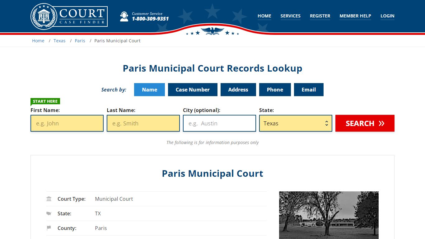 Paris Municipal Court Records | Paris, Paris County, TX Court Case Lookup